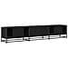 Mobile TV Rovere nero 210 x 35 x 41 cm Legno multistrato - Foto miniatura 8