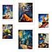 Set Di 6 Stampe Figure Per Bambini Con Illustrazioni Di Design Per Decorare Le Pareti Della Tua Casa, Ufficio, Negozio E Attività Commerciale A3 & A4 Senza Cornice - Foto miniatura 1