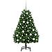 Albero di Natale artificiale Verde 120 cm PVC e Metallo - Foto miniatura 3