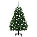 Albero di Natale artificiale Verde 120 cm PVC e Metallo - Foto miniatura 4