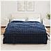 Coperta in Pelliccia di Coniglio Finta 4 pcs Blu Marino - Foto miniatura 4