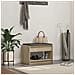 Panca per ingresso con cuscino Rovere Sonoma 63 x 38 x 45 cm - Foto miniatura 2
