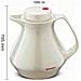 350 Borraccia termica 1L - Caraffa per caffè e tè - Senza BPA - Bianco - Foto miniatura 2