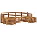 Set divani 6 pcs Naturale Legno di Acacia Massello - Foto miniatura 1