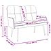 Sofa a Due Posti Marrone Scuro 115 x 61 x 87 cm Tessuto - Foto miniatura 9