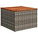 Set Divano da Giardino con cuscino 5 pcs Grigio polyrattan - Foto miniatura 7