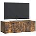 Mobile Porta TV da Muro Rovere Fumo 98 x 41 x 30 cm - Foto miniatura 2