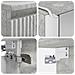 Set di Armadi da Bagno 5 pcs Grigio Cemento 53 x 15,5 x 70 cm - Foto miniatura 8