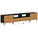 Mobile TV LED a 5 pezzi Nero Legno ingegnerizzato - Foto miniatura 2
