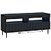 Mobile TV LED a 5 pezzi Nero Legno ingegnerizzato - Foto miniatura 3