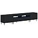 Mobile TV LED a 5 pezzi Nero Legno ingegnerizzato - Foto miniatura 1