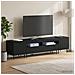 Mobile TV LED a 5 pezzi Nero Legno ingegnerizzato - Foto miniatura 7