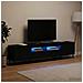 Mobile TV LED a 5 pezzi Nero Legno ingegnerizzato - Foto miniatura 8
