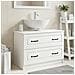 Armadio per Lavabo da Bagno UTRECHT Bianco 82 x 41 x 56 cm - Foto miniatura 2