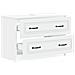 Armadio per Lavabo da Bagno UTRECHT Bianco 82 x 41 x 56 cm - Foto miniatura 3