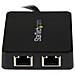 Adattatore USB 3.0 a doppia porta Ethernet Gigabit NIC con porta USB - Foto miniatura 4