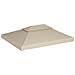 Telo Impermeabile Ricambio per Gazebo 310g / m² Beige 3x4m - Foto miniatura 5