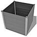 Fioriera Da Giardino In Wpc 100x100x91 Cm Grigia - Foto miniatura 7