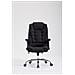 Sedia Ufficio Thor XXL in Stoffa - Poltrona Studio Carico Max 150 kg I Sedia Pc Ergonomica Imbottita e Regolabile in Altezza I Sedia da Scrivania con Ruote e Alto Schienale Nero - Foto miniatura 2