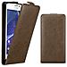 Cadorabo Custodia Compatibile Con Sony Xperia M2 / M2 Aqua In Bruno Caffè - Coperchio Protettivo In Design Flip Con Chiusura Magnetica - Foto miniatura 3