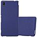 Custodia Compatibile Con Sony Xperia M4 Aqua In Frost Blu Scuro - Coperchio Protettivo In Silicone Tpu Flessibile - Foto miniatura 4
