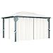 Gazebo con Tenda 400 x 300 cm Crema Alluminio - Foto miniatura 1