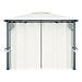 Gazebo con Tenda 400 x 300 cm Crema Alluminio - Foto miniatura 7
