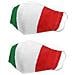 Set 2 Mascherine Italia Lavabili In Cotone, Per Adulti Multicolore - Foto miniatura 1