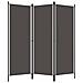 Paravento A 3 Pannelli Antracite 150x180 Cm - Foto miniatura 2