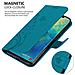 Custodia Compatibile Con Huawei Mate 20 Pro In Blu Fiore - Coperchio Protettivo In Design Floreale Con Chiusura Magnetica, Funzione Stand E Slot Per Carte - Foto miniatura 2