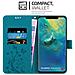 Custodia Compatibile Con Huawei Mate 20 Pro In Blu Fiore - Coperchio Protettivo In Design Floreale Con Chiusura Magnetica, Funzione Stand E Slot Per Carte - Foto miniatura 5