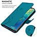 Custodia Compatibile Con Huawei Mate 20 Pro In Blu Fiore - Coperchio Protettivo In Design Floreale Con Chiusura Magnetica, Funzione Stand E Slot Per Carte - Foto miniatura 7