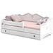 Letto Decorativa Per Bambini Emma White 160x80 Con Un Cassetto + Materasso E Giroletto - Foto miniatura 1