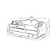 Letto Decorativa Per Bambini Emma White 160x80 Con Un Cassetto + Materasso E Giroletto - Foto miniatura 2
