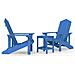 Sedie Da Giardino Con Tavolo Adirondack In Hdpe Blu Acqua - Foto miniatura 2