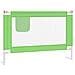 Sponda Letto Di Sicurezza Per Bambini Verde 100x25 Cm Tessuto - Foto miniatura 2