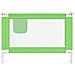 Sponda Letto Di Sicurezza Per Bambini Verde 100x25 Cm Tessuto - Foto miniatura 3
