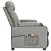 Poltrona Massaggiante Elettrica Grigio Chiaro in Tessuto - Foto miniatura 4