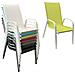 Set Di 4 Sedie Marbella In Textilene Verde - Alluminio Bianco - Foto miniatura 7