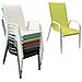 Set Di 4 Sedie Marbella In Textilene Verde - Alluminio Bianco - Foto miniatura 4