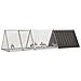 Gabbia Per Conigli Antracite 302,5x80,5x71 Cm Acciaio Zincato - Foto miniatura 2
