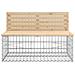 Panca Giardino Design Gabbione 103x70x65 cm Legno Massello Pino - Foto miniatura 3