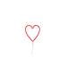 Heart Figura luminosa decorativa Rosso LED 1,38 W - Foto miniatura 1