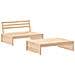 Set Salotto Da Giardino 2 Pz In Legno Massello Di Pino - Foto miniatura 2