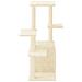Albero Per Gatti Con Tiragraffi In Sisal Crema 97,5 Cm - Foto miniatura 3