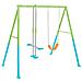 44120 - Altalena Swing Set Colorata, Seggiolino e Dondolo, 249x249x203 cm - Foto miniatura 1