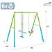 44120 - Altalena Swing Set Colorata, Seggiolino e Dondolo, 249x249x203 cm - Foto miniatura 5