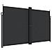 Tenda da Sole Laterale Retrattile Nera 200x600 cm - Foto miniatura 1