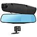 Dashcam Retrovisore Fronte Retro Hd 1080p Schermo 4 Pollici Microfono - Foto miniatura 1