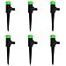 Irrigatori Rotanti 6 Pz Verdi E Neri 3x6x19,5 Cm Abs E Pp - Foto miniatura 1